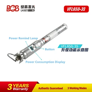 fiber optic tools 30 km red fiber optic tester BOB-VFL650-3S