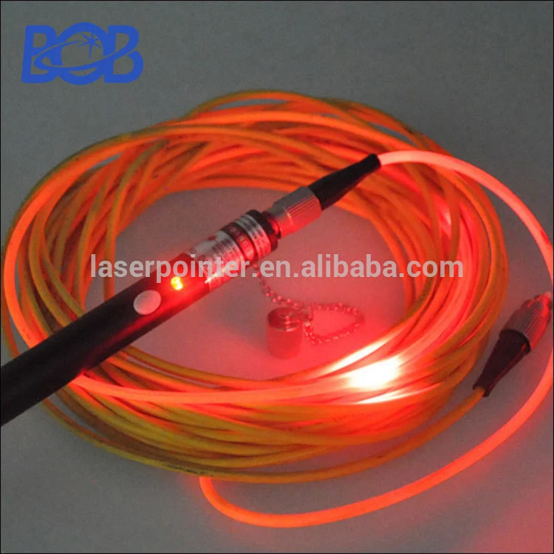 BOB Red VFL-650nm underground Optical fiber light source cable printer pen type tester visual laser fault locator