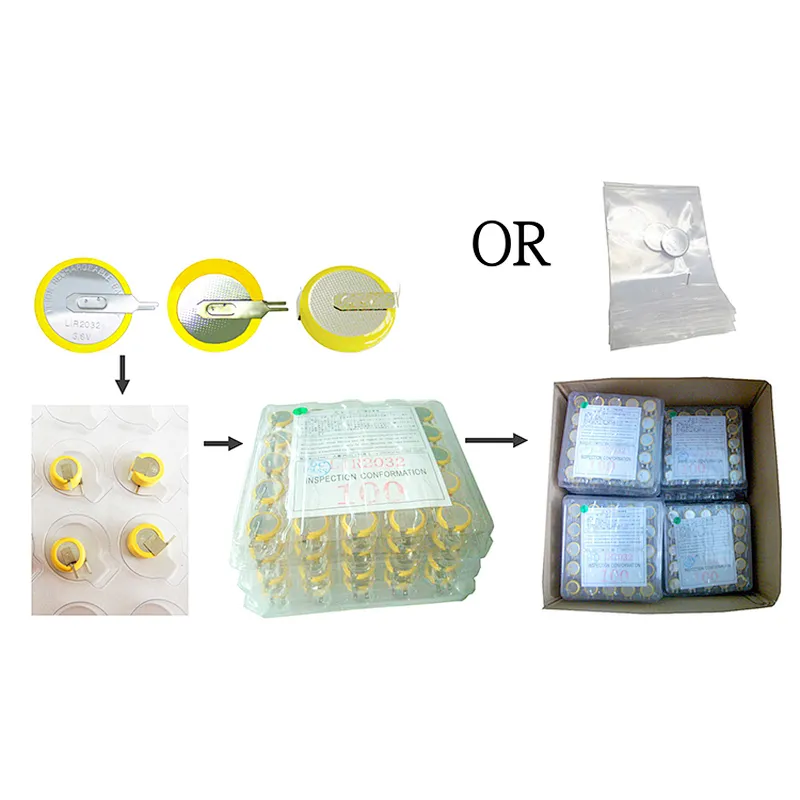 LIR1054 3.6v lithium ion button cell Rechargeable battery CP1054 CP1254 CP1454 CP1654