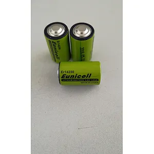ER14250 1/2 AA 1200mAh Lithium Meter smart home door lock battery Li-SOCL2 with soldering pins