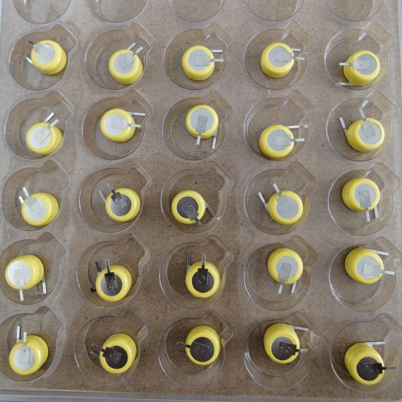 3.7V lithium battery LIR1054 with solder tabs used in medical, wireless headphones, smart health products