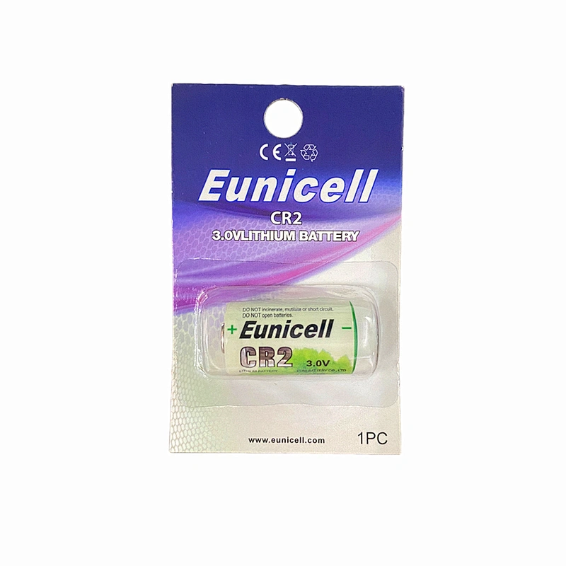 Eunicell 3v cr2 lithium battery 850mah for cameras and flashlights