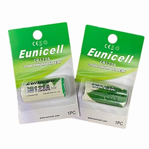 Eunicell CR123 CR123A 123 3v Lithium Photo Battery Longest Expiry Date