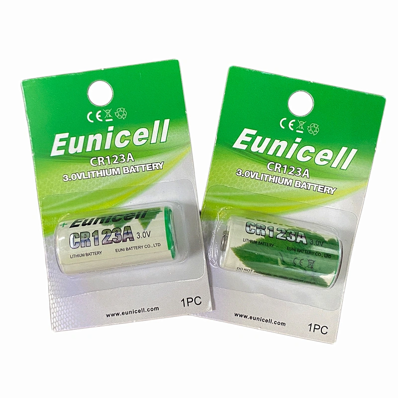Eunicell CR123 CR123A 123 3v Lithium Photo Battery Longest Expiry Date
