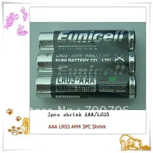 Eunicell remote control usd battery aaa 1.5v alkaline dry batteries