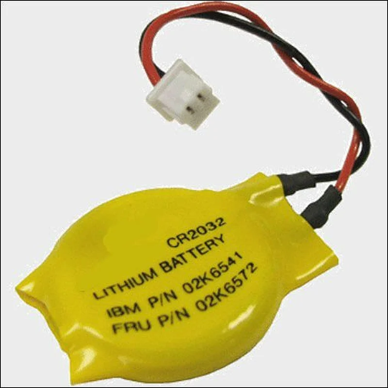 High quality laptop CMOS battery 3V cr2032 cr2450 2450 with wires and connectors for motherboards