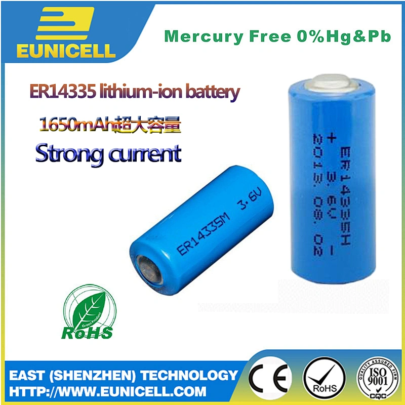 High Quality Li-SOCL2 3.6v ER14335 2/3AA Size lithium battery for water meter