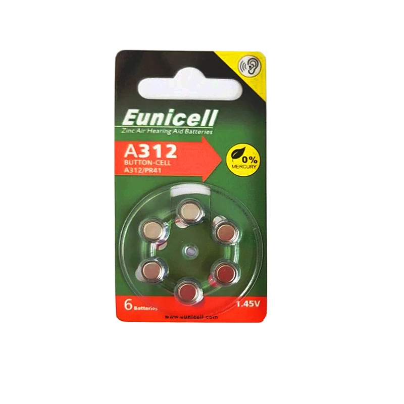 Amazon best seller Eunicell hearing aid battery 312 A312 1.4v pr41