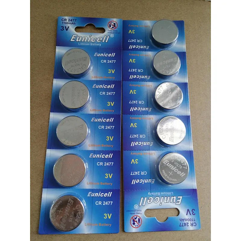 Lithium cr2477 3v button cell battery 2477