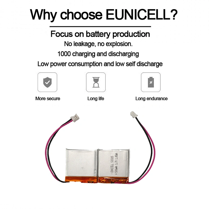 MP4 MP5 GPS battery 503035 3.7V 500mAh Lithium Ion Polymer Rechargeable