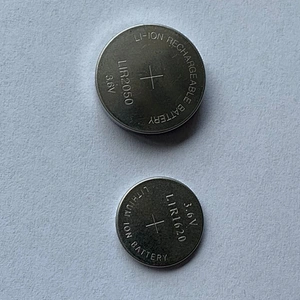 LIR2050 CP2050 3.6V 80mAh Lithium Ion Rechargeable coin cell Battery