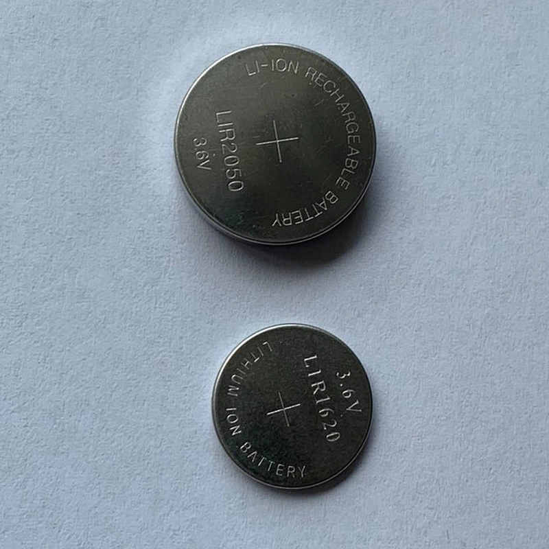LIR2050 CP2050 3.6V 80mAh Lithium Ion Rechargeable coin cell Battery