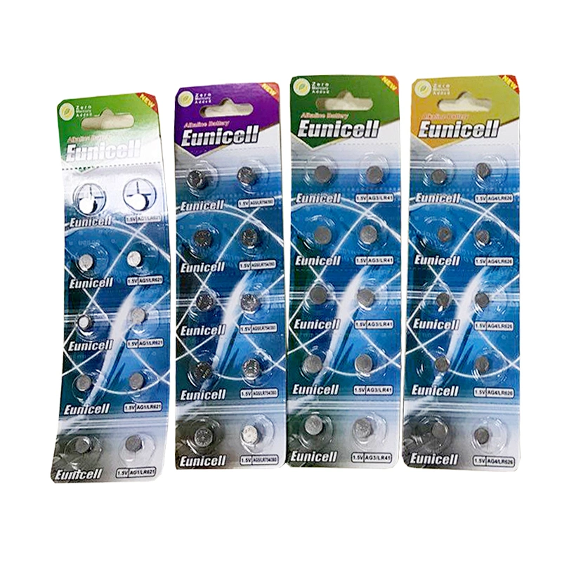 LR41 / AG3 / LR44 / AG13 / AG10 1.5v alkaline battery button cell batteries