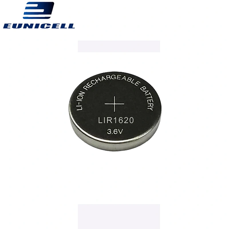 Long Cycle Life Rechargeable Button cell Battery LIR1620 3.6v Lithium Ion Toy Battery