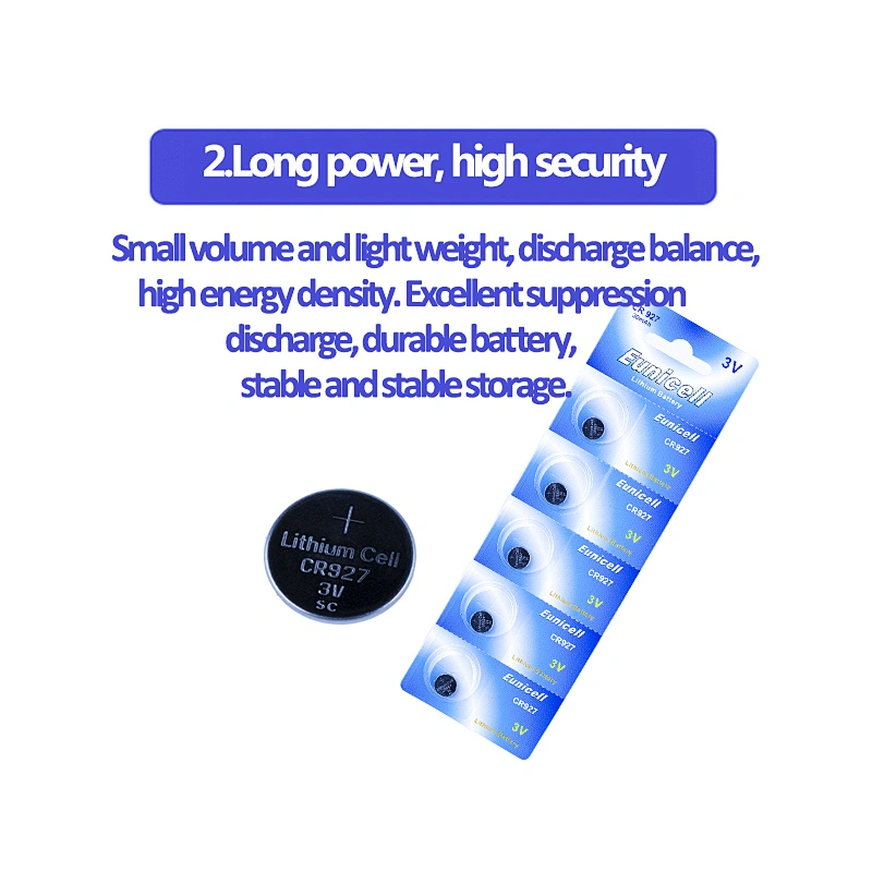 factory supply  cr927 3.0v button cell battery for watch led lights