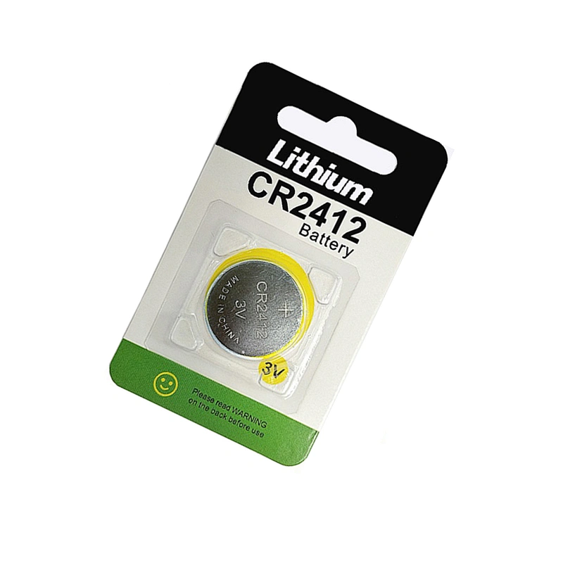 CR2412 3.0V 100mAh Lithium manganese button coin cell battery