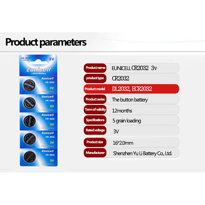 CR2032 2032 Car remote control battery