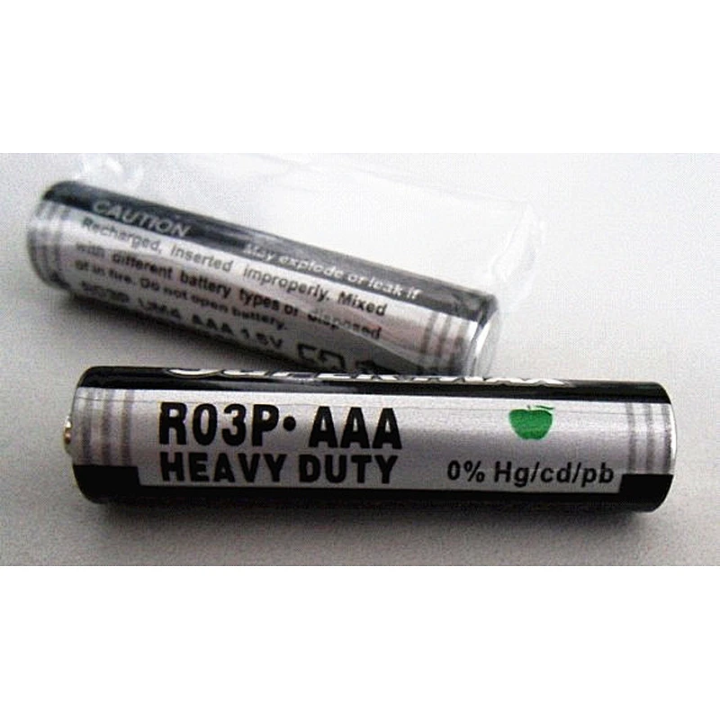 Factory Directly Wholesale Zinc Carbon AAA/R03/UM4/1.5V Battery/for toys/ clocks/camera/remote controls/