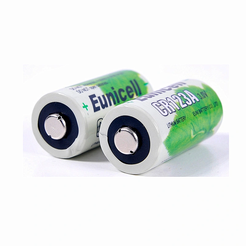 LED flashlight battery CR123a 3v lithium batteries 123A CR123 CR2 EUNICELL battery