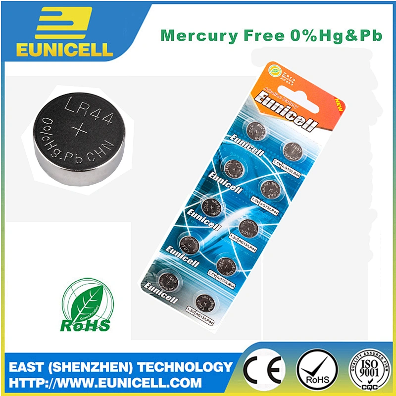 ZnMno2 Alkaline button cell battery AG13 LR44 357 A76 for watch