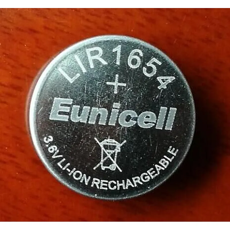 3.6v Rechargeable li ion button battery 1254 lir1255 and CP1254 button cell batteries 1254 lir1254