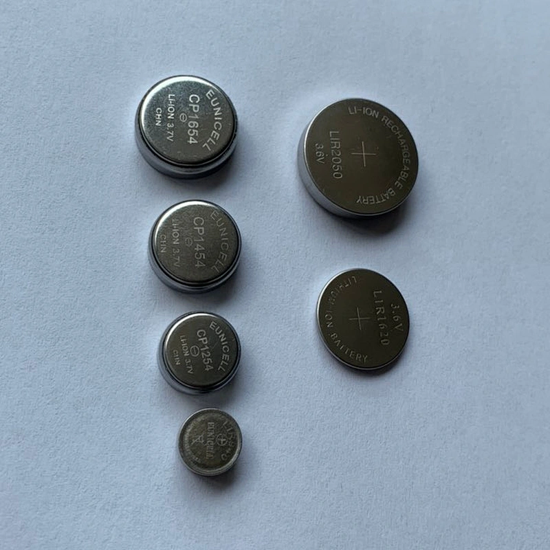 CP1254 ICR1254 LIR1254 button cell lithium ion battery 3.7V bluetooth headset battery