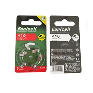 Eunicell 675 Size Hearing aid batteries Zinc air PR44 A675 Mercury free Value