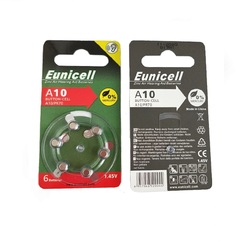 Eunicell 675 Size Hearing aid batteries Zinc air PR44 A675 Mercury free Value