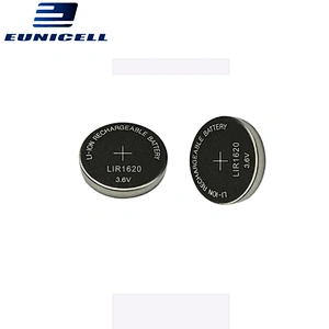 Long Cycle Life Rechargeable Button cell Battery LIR1620 3.6v Lithium Ion Toy Battery