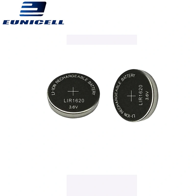 Long Cycle Life Rechargeable Button cell Battery LIR1620 3.6v Lithium Ion Toy Battery