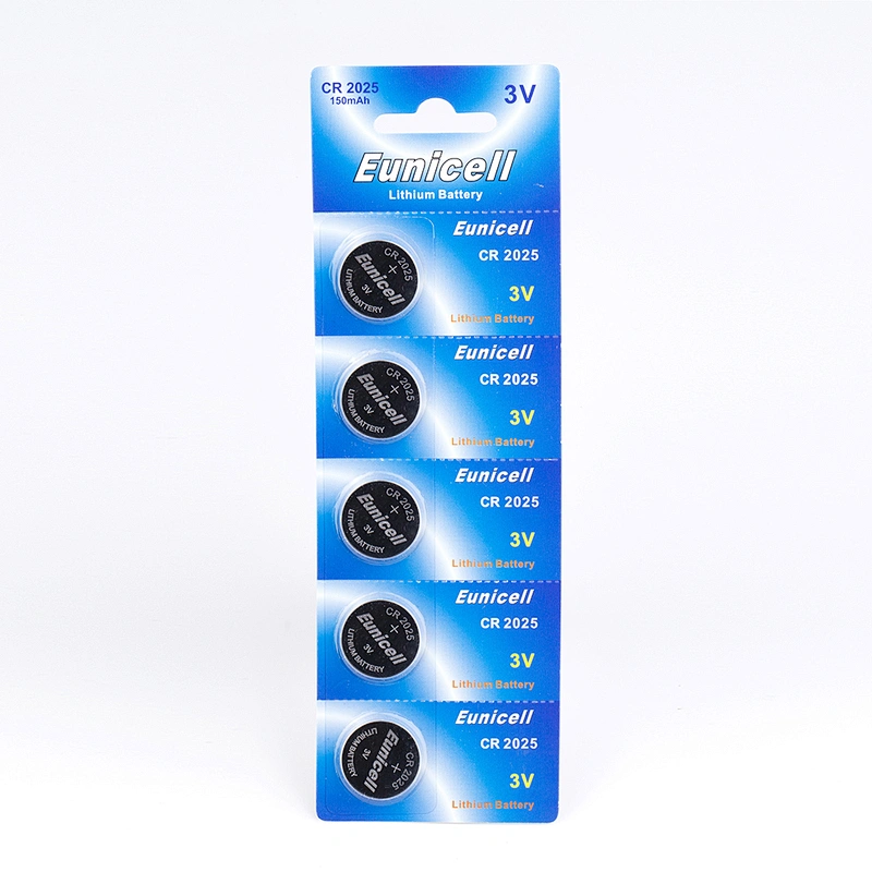 Eunicell 3v CR2025 battery lithium button coin cell for toys car keys remote control