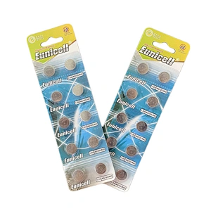 High performance LR43 AG12 1.5v alkaline button cell battery