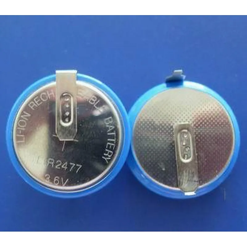 Long discharge 3.6V Lir2477 Wearable Device Coin Battery for Watch