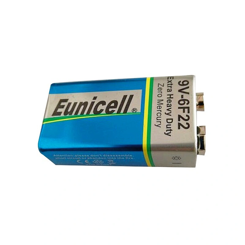China supplier power plus 6f22 9v battery 006p 1604 pp3 for smoke detector