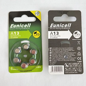 Small Size A13 Battery Mini Digital Hearing Aid Battery 1.4V