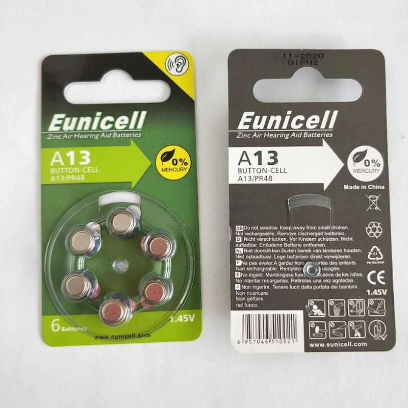 Small Size A13 Battery Mini Digital Hearing Aid Battery 1.4V
