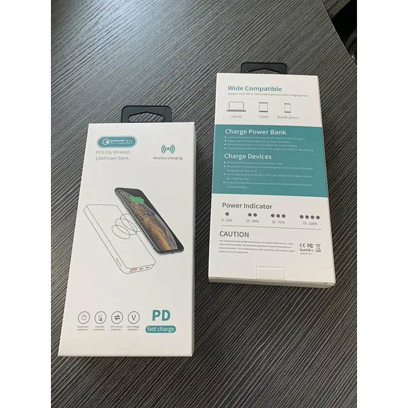 mobiles phones fast charging wireless charger power banks 10000mAh
