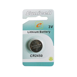 CR2450 DL450, BR2450 3V Lithium Coin Cell Button Battery Eunicell