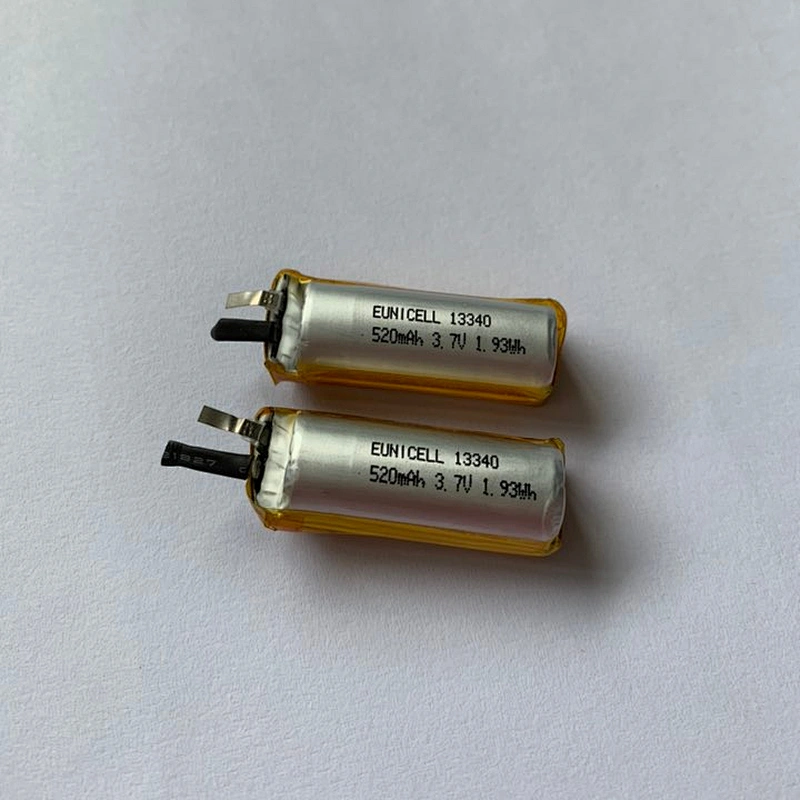 Eunicell Rechargeable 13340 520mAh 3.7V batteries with MSDS