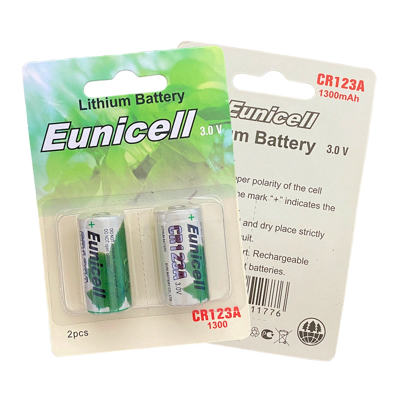 EUNICELL CR123A LITHIUM BATTERY 3V CR17345 Flashlight Torch Intelligent Doorbell