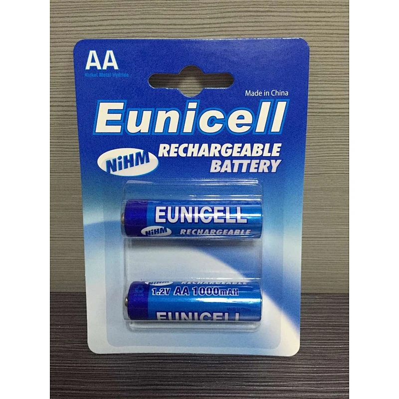Eunicell 1.2v nimh 2200mah rechargeable AA batteries