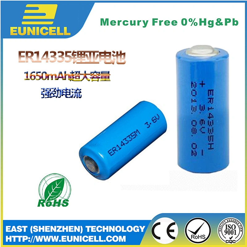 Li-MnO2 Battery CR14335 3.0V 850mAh Primary Lithium Battery