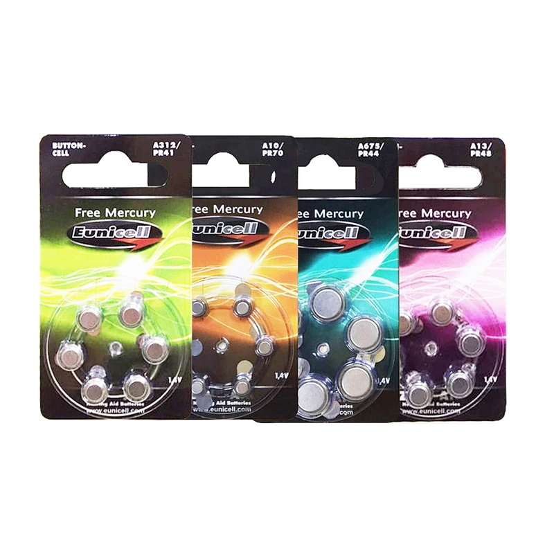 A13 PR48 1.45V 255mAh Zinc air Hearing aid Button Coin Cell Battery