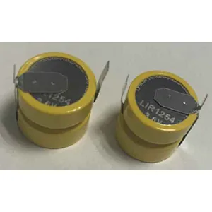 Long discharge 3.6V Lir1254 Wearable Device Coin Battery for Watch