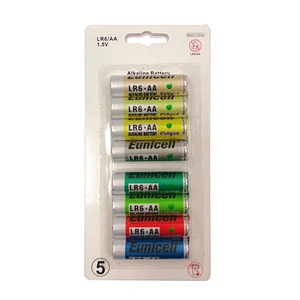 Hot Selling AA size 1.5v alkaline battery aa/lr6/am3 NO. 5 dry battery
