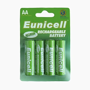 Eunicell 1.2v aa 600mah ni mh battery AAA NIMH rechargeable batteries
