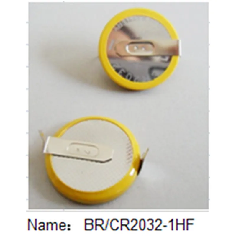 High Performance 3V CR2032 / BR2032 / LIR2032 lithium manganese button cell battery with tabs