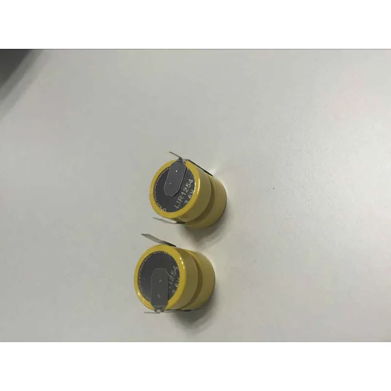3.6v Rechargeable li ion button battery 1254 lir1255 and CP1254 button cell batteries 1254 lir1254