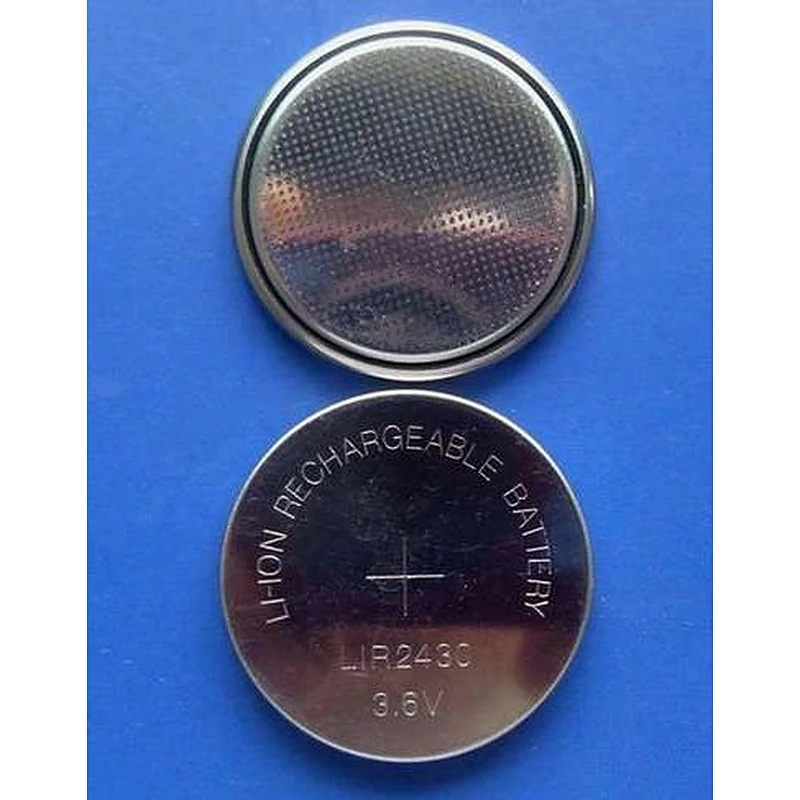lir2430 3.6V Rechargeable Button Cell Battery LIR2430