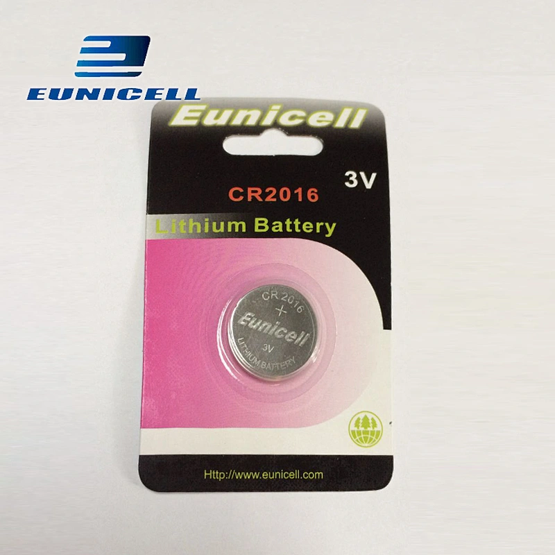 CR2016 and 3.0V Nominal Voltage 3v Lithium battery 20*1.6mm Size